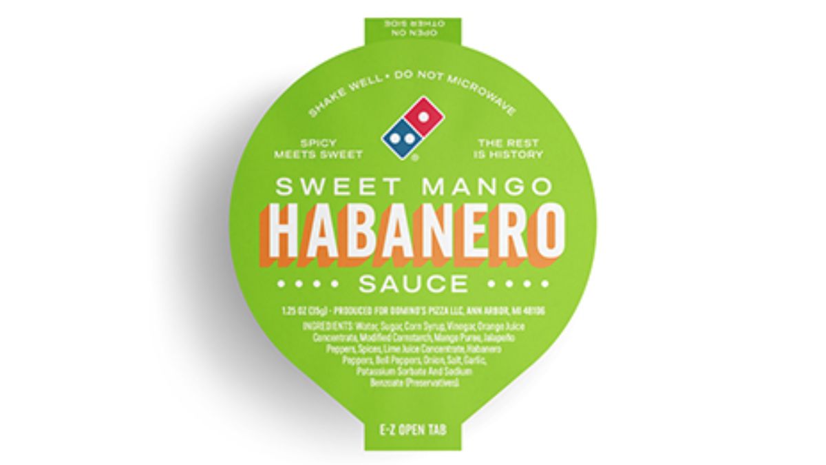 Domino's Sweet Mango Habanero Sauce Package