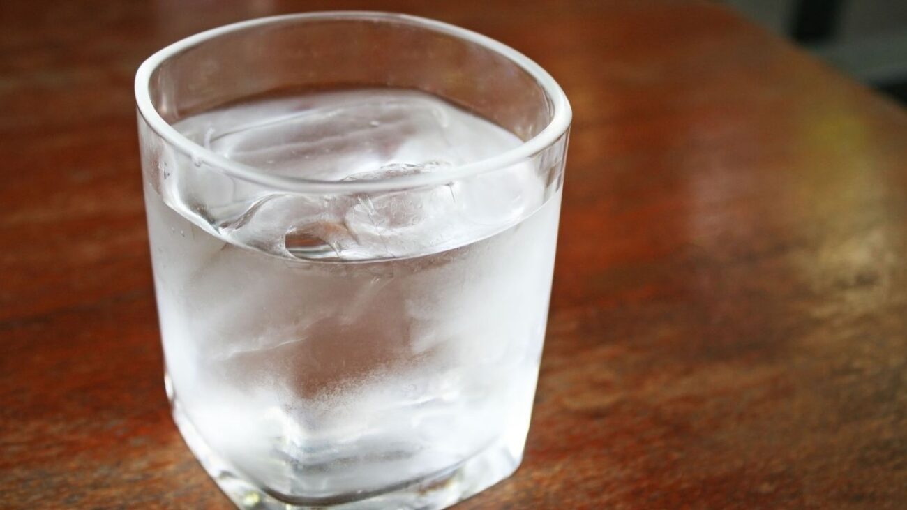 Drinking Ice Cold Water