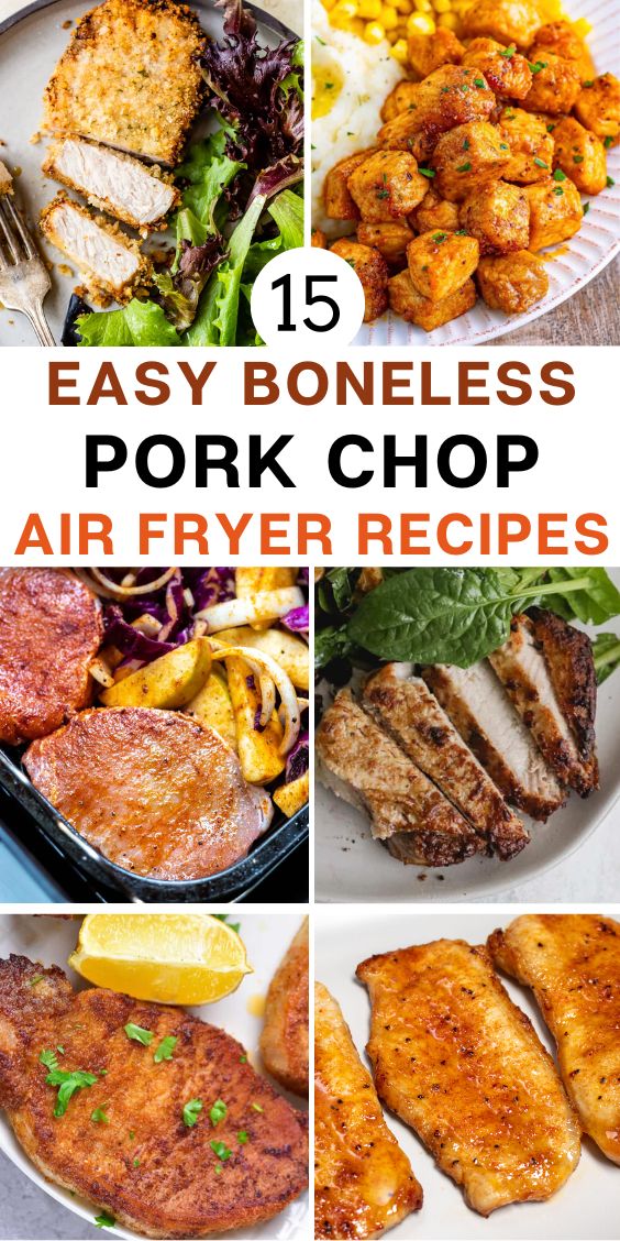 EASY boneless pork chop air fryer recipes