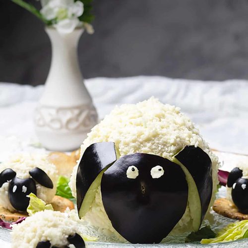 Easter Sheep and Lamb Cheese Ball