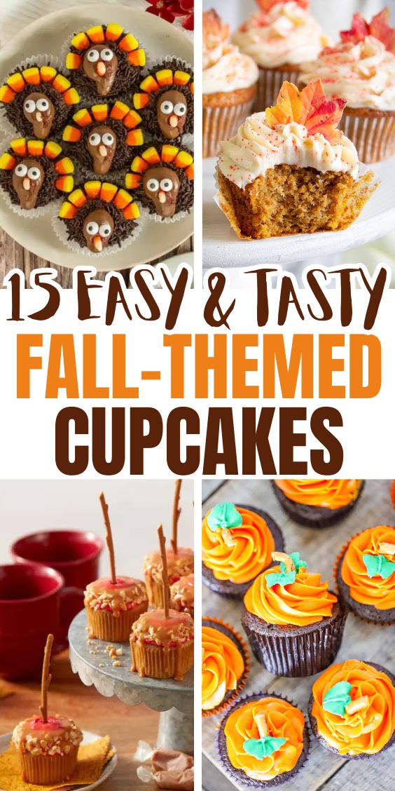 Easy Fall Themed Cupcake Ideas