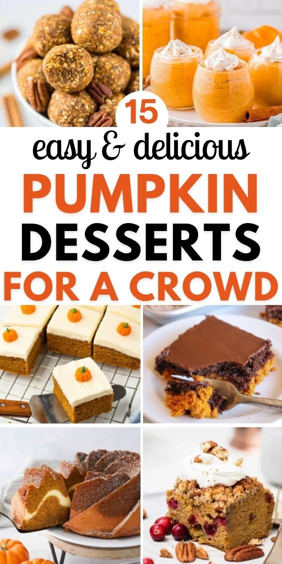 Easy Pumpkin Desserts for a Crowd