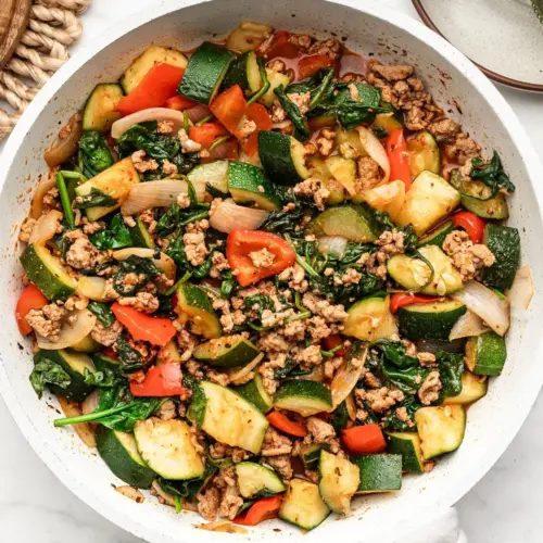 Easy Turkey Zucchini Skillet 1 4