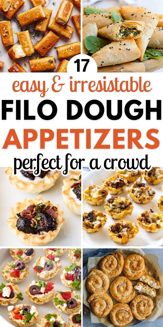 Easy appetizers with filo dough