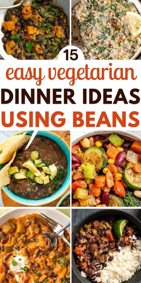 Easy vegetarian recipes with beans