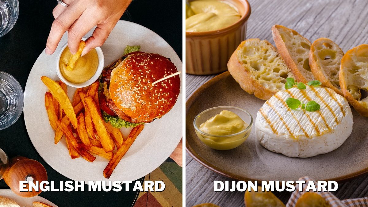 English and Dijon Mustards Used as Dips