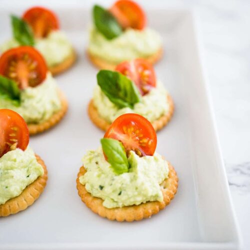 Feta Tomato Bites Plated Cravings 8