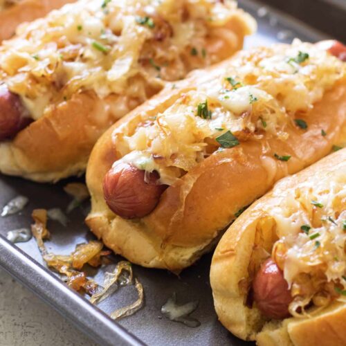 French Onion Hot Dogs 9