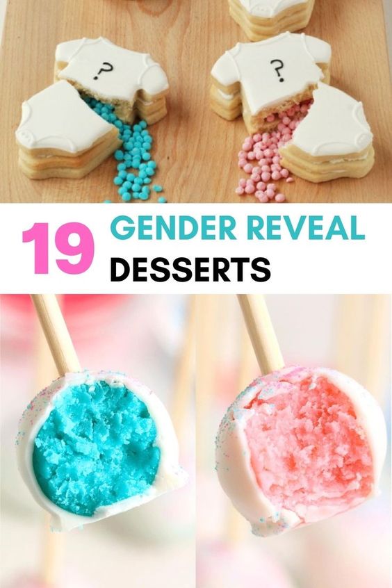 Gender Reveal desserts