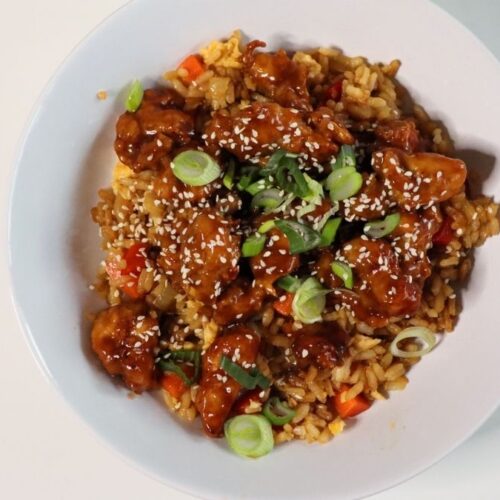 General Tsos Chicken with Fried Rice image