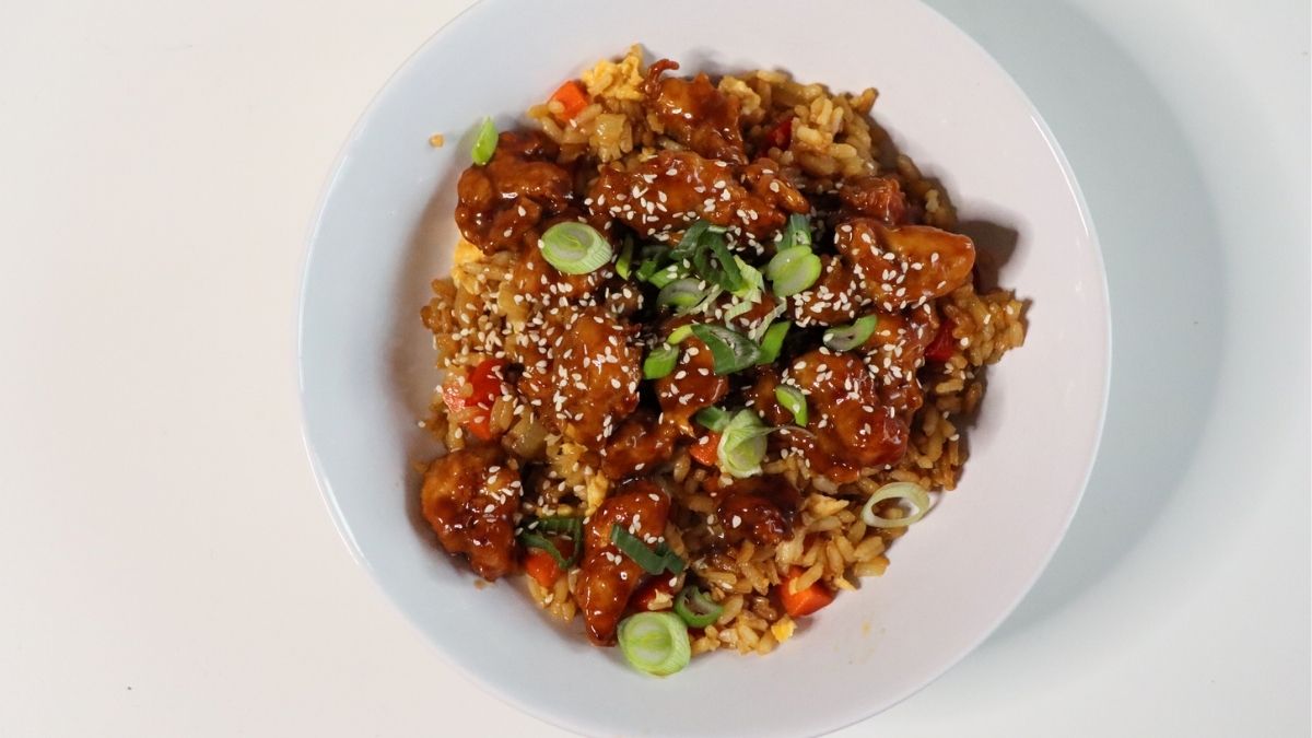 General Tsos Chicken with Fried Rice image