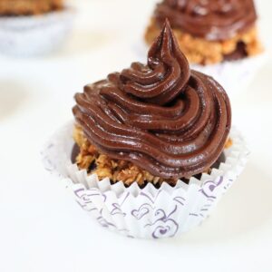 German Chocolate Cupcakes with Frosting