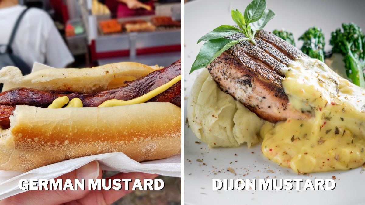 German Mustard on Sausage vs. Dijon in a Sauce for Meat