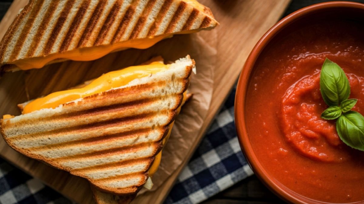 Grilled Cheese And Tomato Soup