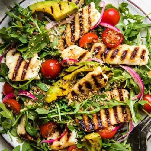 Grilled Halloumi Salad 10