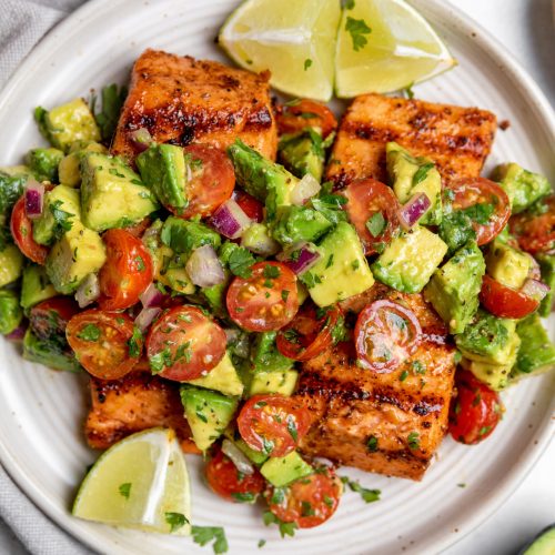 Grilled Salmon with Avocado Salsa 12