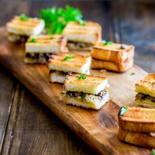 Gruyere and Mushroom Sandwich Bites with Black Truffle 2