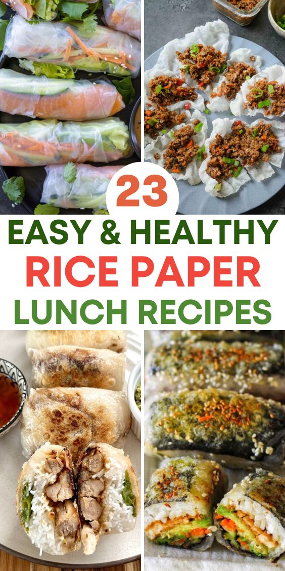 HEALTHY RICE PAPER RECIPE IDEAS