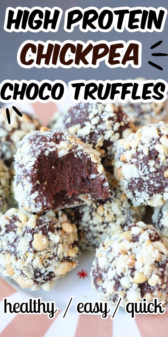 HEALTHY chocolate chickpea truffles RECIPE