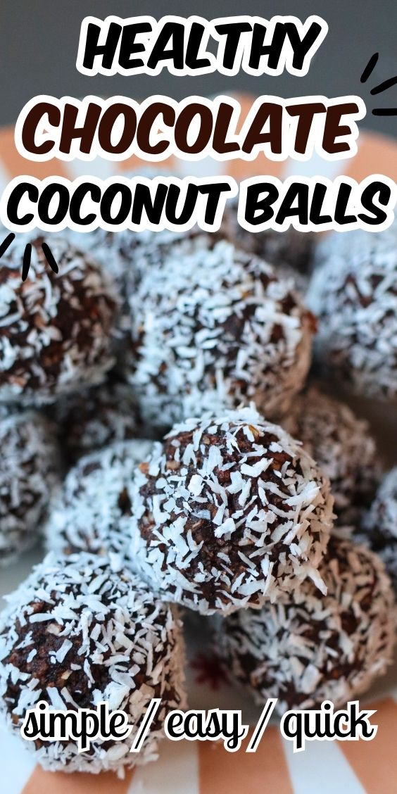 HEALTHY chocolate coconut balls RECIPE