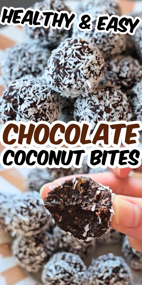 HEALTHY chocolate coconut bites RECIPE 1