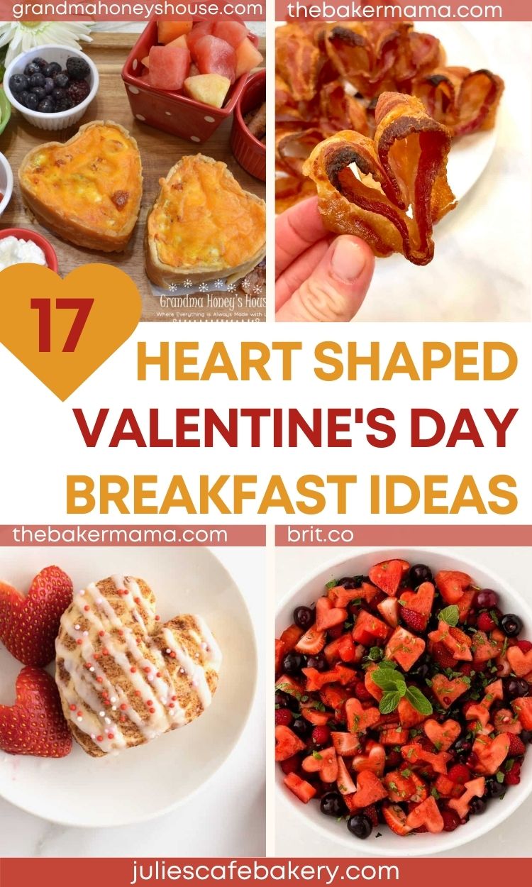HEART SHAPED VALENTINES DAY breakfast IDEAS
