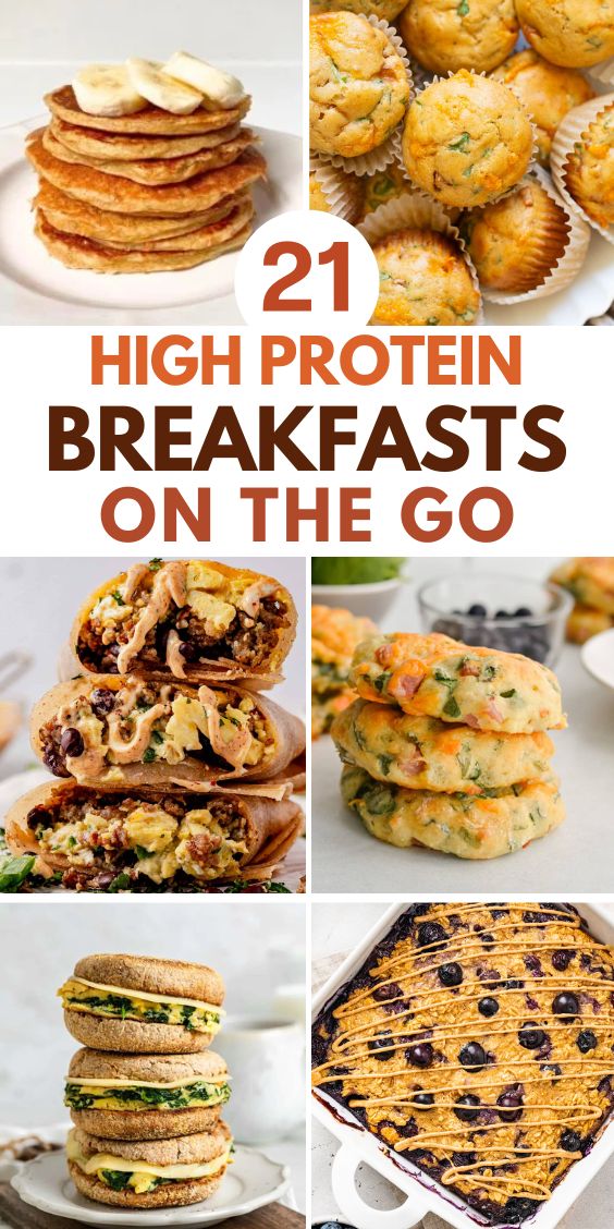 HIGH PROTEIN BREAFKASTS ON THE GO