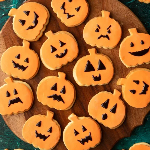 Halloween Pumpkin Cookies 1