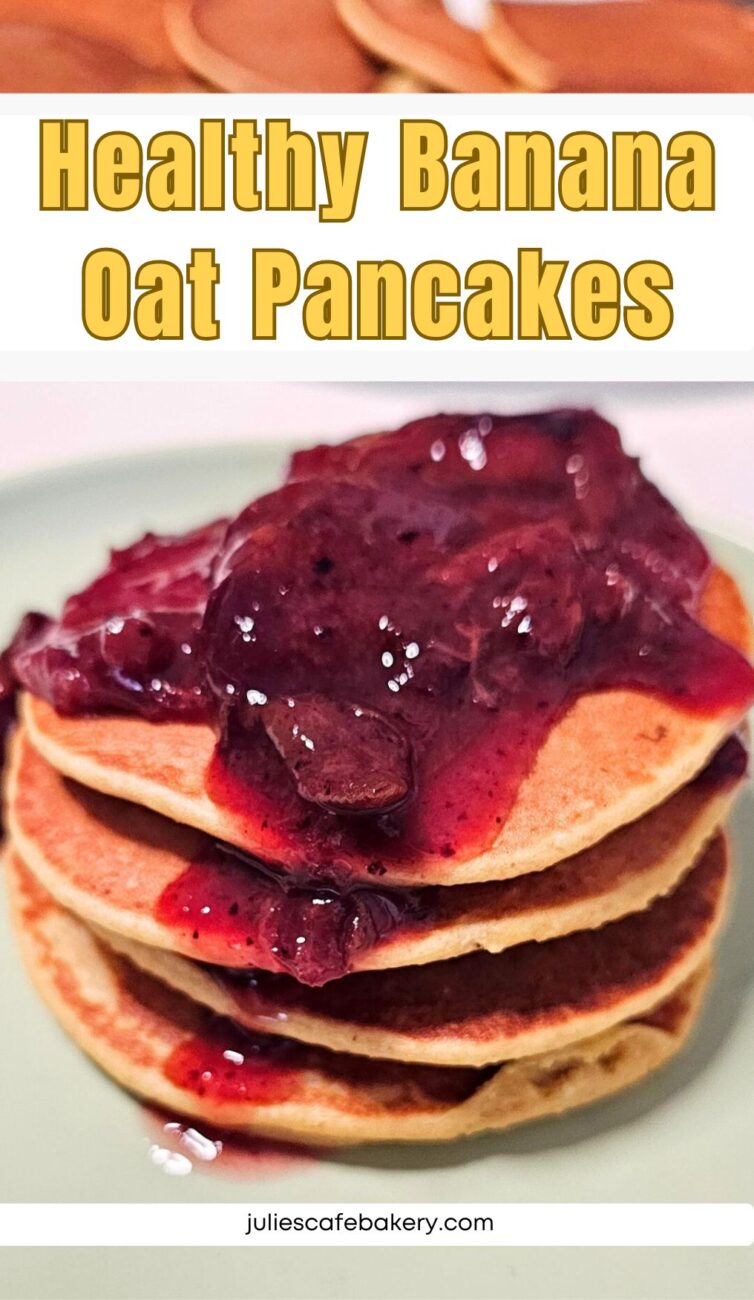 healthy breakfast banana oat pancakes recipe