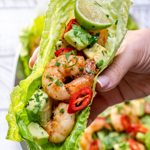 Healthy Chili Lime Shrimp Wraps