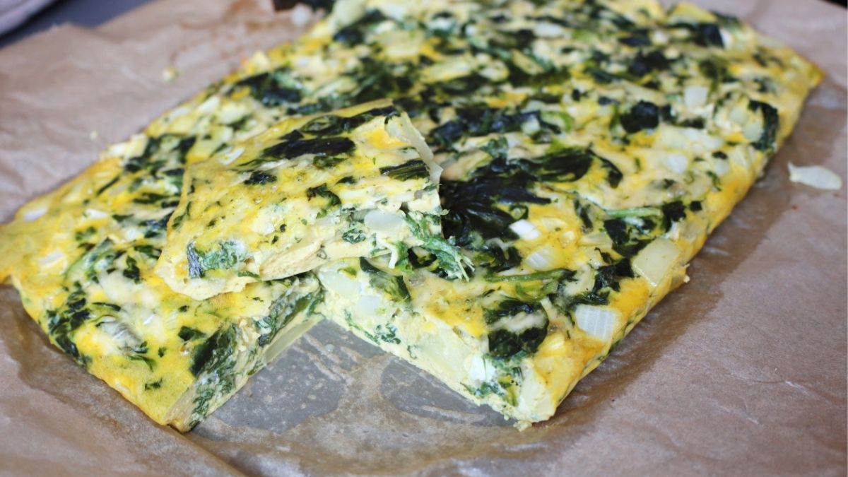 Healthy High-Protein Crustless Spinach Quiche