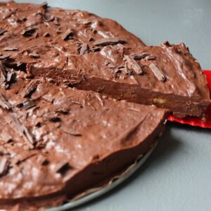 Healthy No-Bake 2 -Ingredient Chocolate Cake Recipe