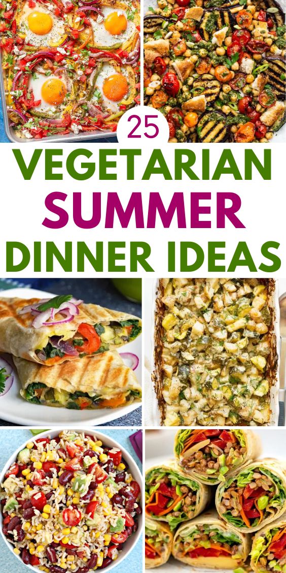 Healthy Summer Vegetarian Dinner ideas