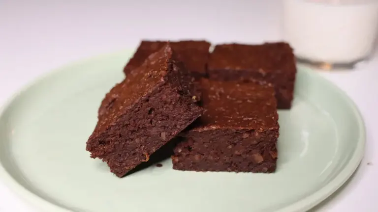 Healthy Sweet Potato Brownies with Almond Flour & Oats