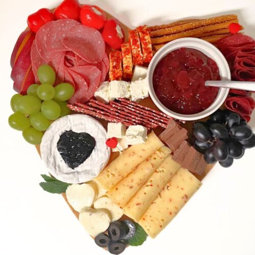 Heart Shaped Charcuterie Board Recipe
