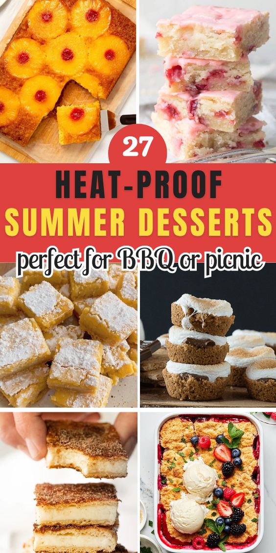 Heat Proof Desserts for Summer BBQs and Picnics