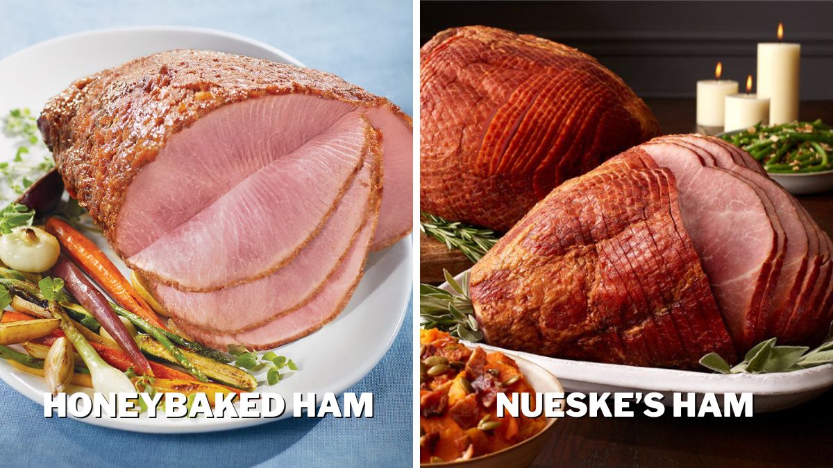 Honey Baked Ham vs. Nueske's Ham Differences in appearances