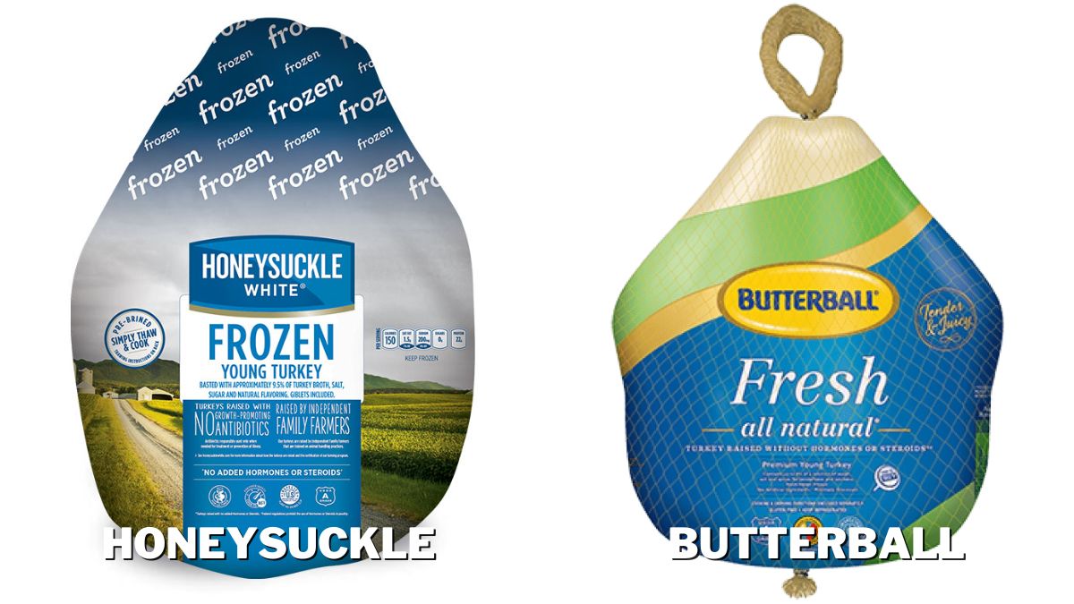 Honeysuckle and Butterball Differences in Packaging
