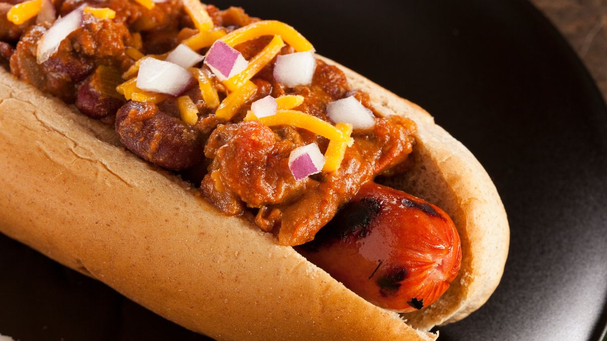 Hot Dog with Cheddar Cheese