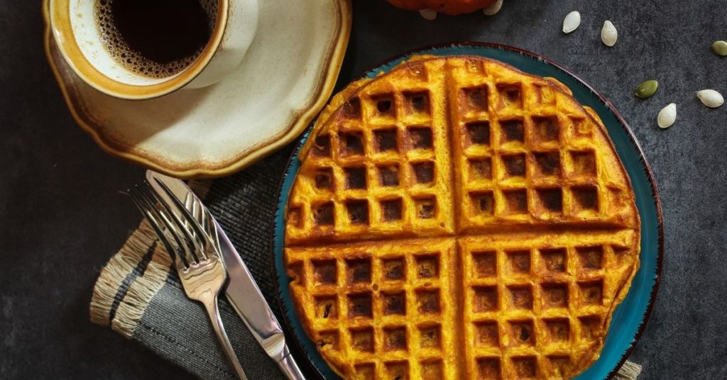 How To Make Perl Milling Pumpkin Waffles with Pancake Mix