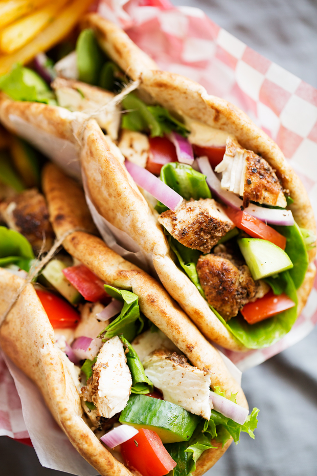 Hummus Chicken Shawarma Wraps 6