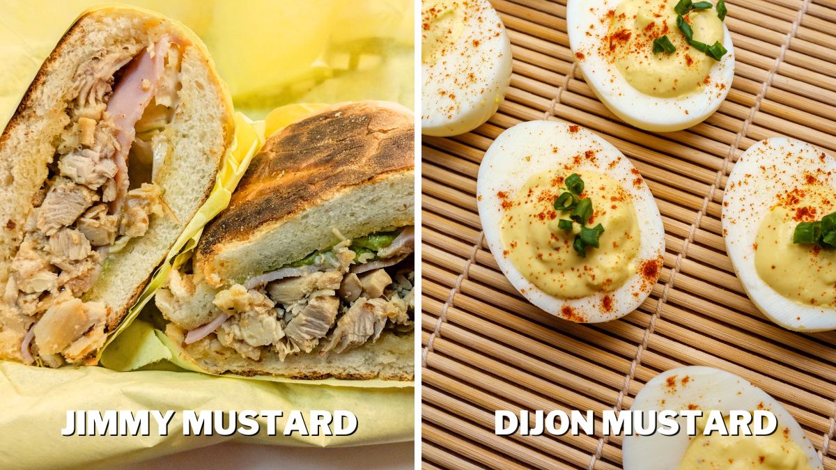Jimmy Mustard in sandwich vs. Dijon in deviled eggs