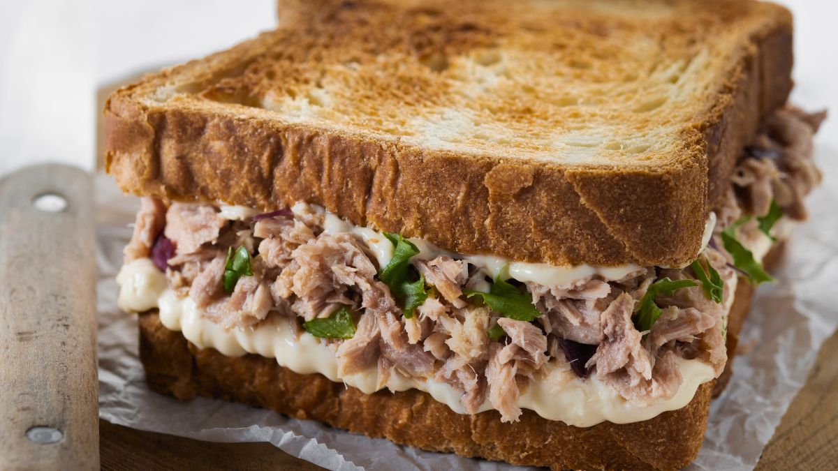 Kewpie Mayo tuna sandwich