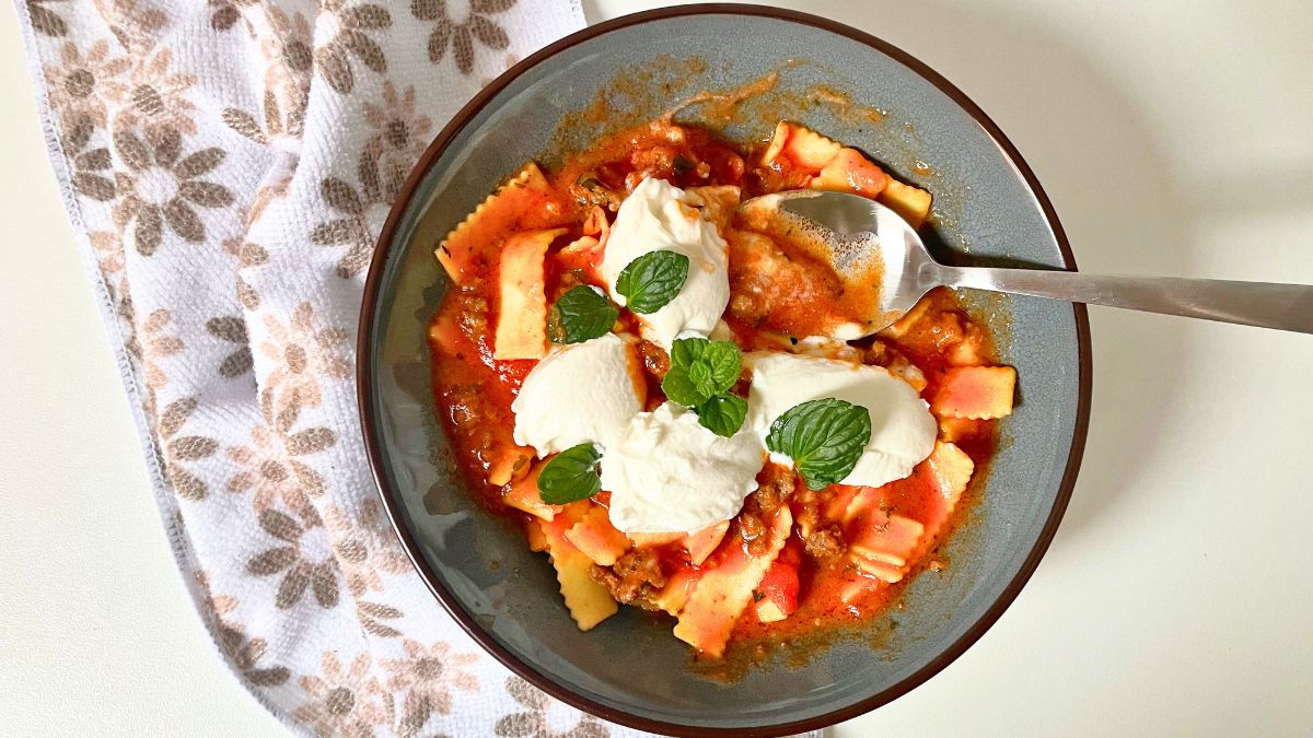 Lasagna Soup with Ricotta Recipe