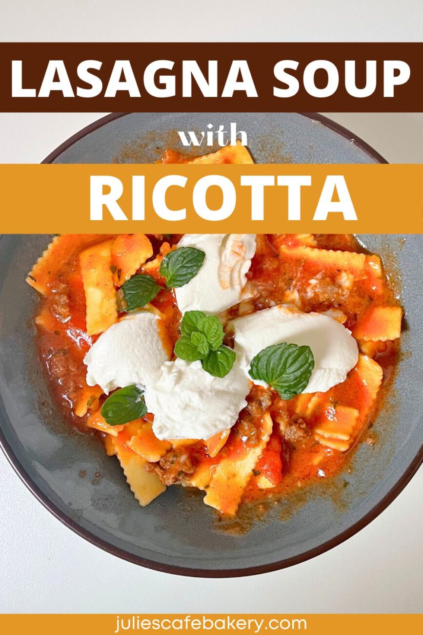 Lasagna Soup with Ricotta pin 1