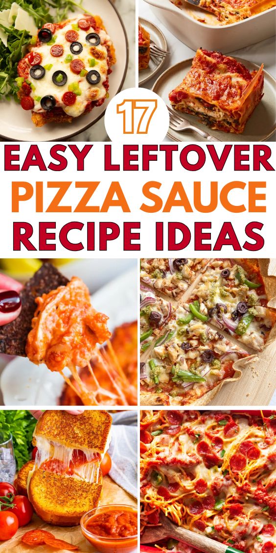 Leftover Pizza SAUCE Ideas creative easy