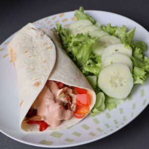 Leftover Rotisserie Chicken Wrap