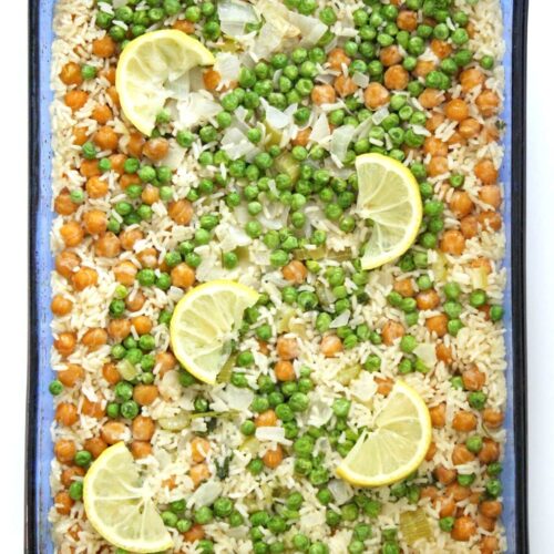 Lemon Chickpea Rice Casserole 4