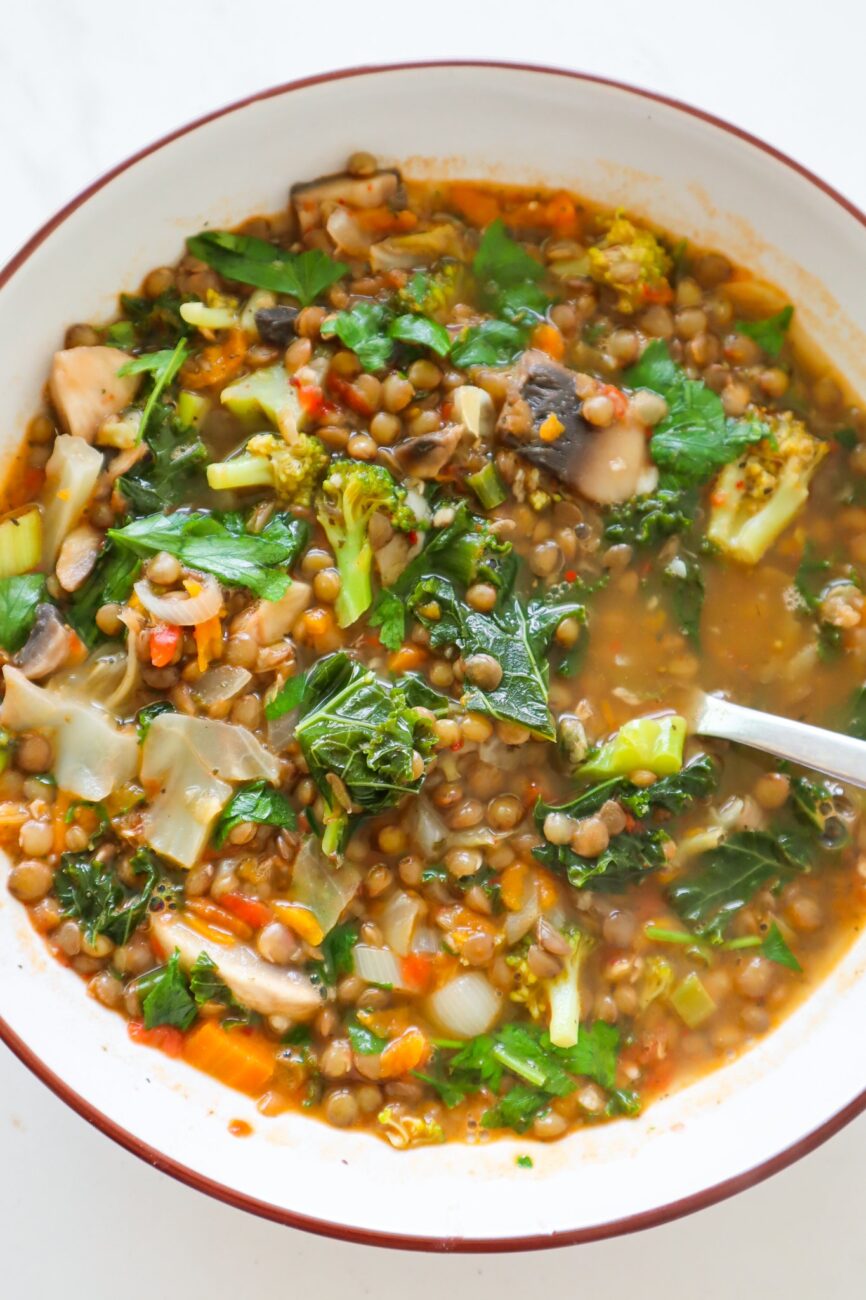 Lentil vegetable soup IMG 9825