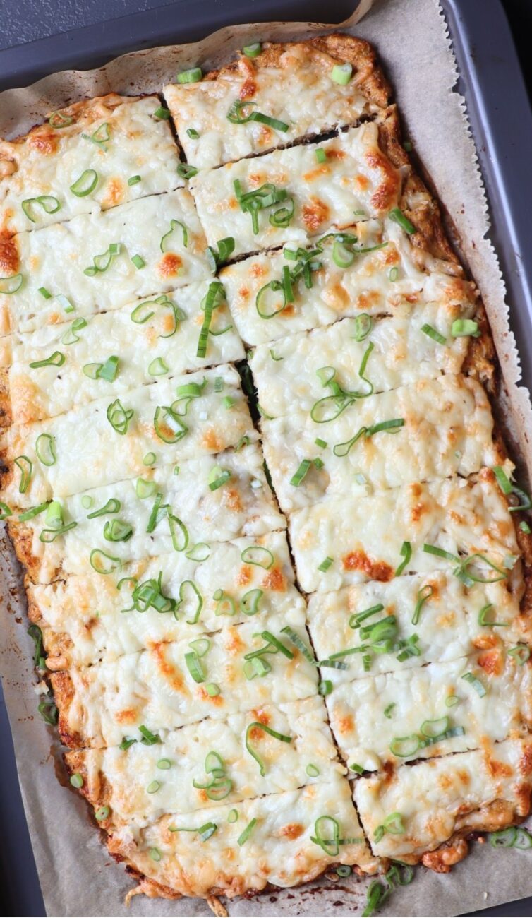 Low-Carb Cheesy Cauliflower Breadsticks